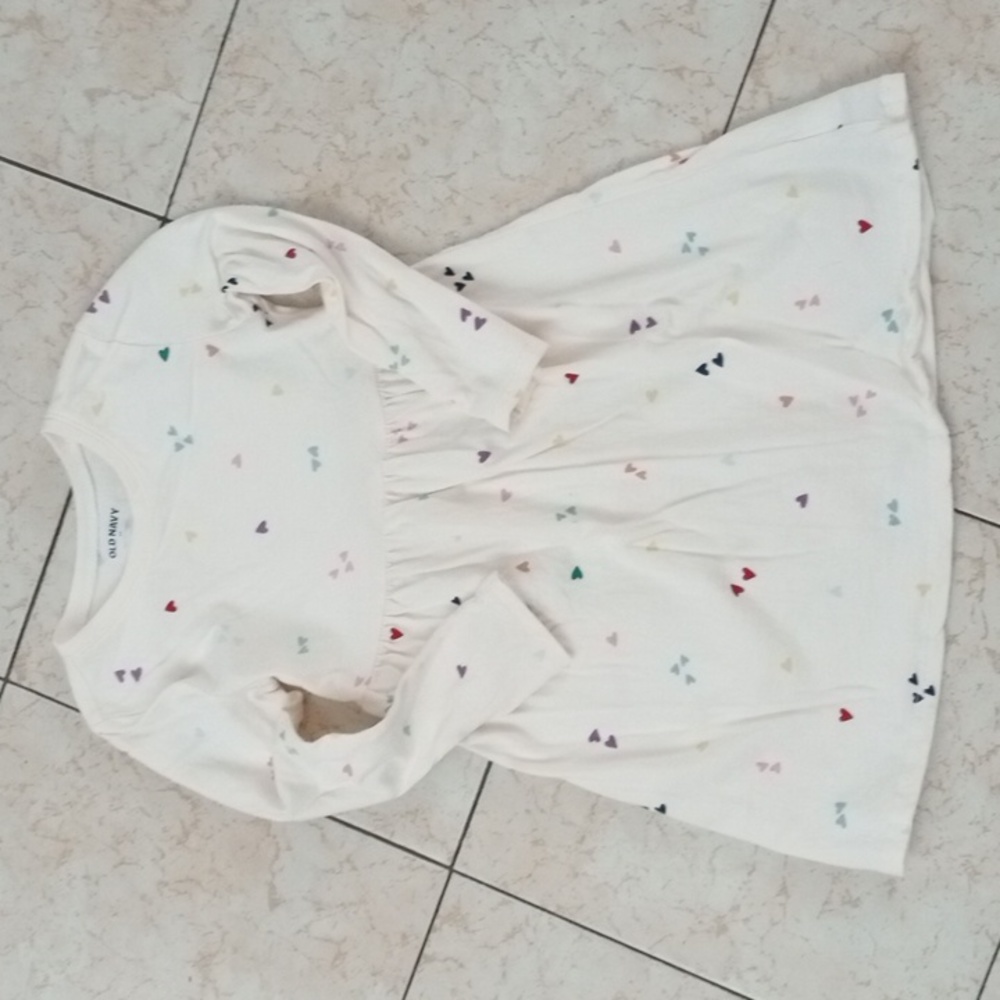 Old Navy long sleeve heart toddler dress